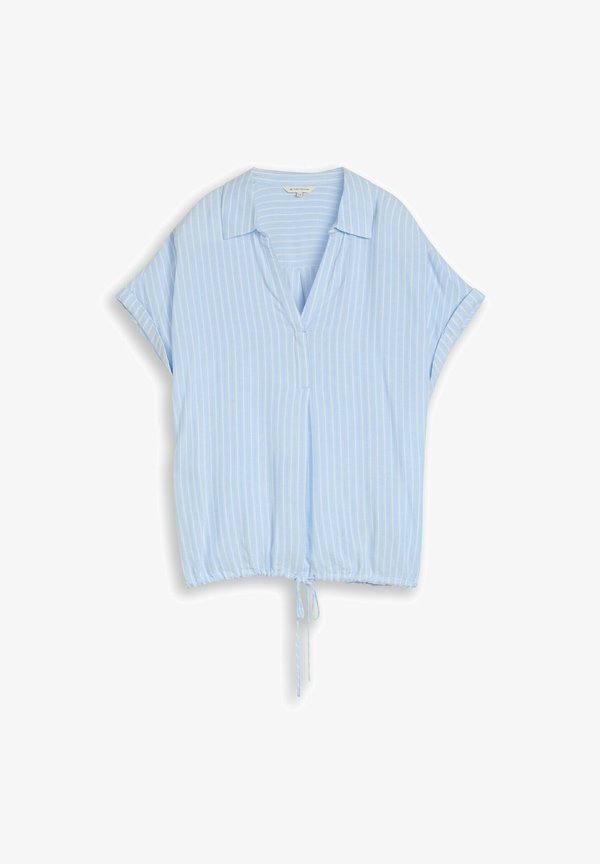 TOM TAILOR TOM TAILOR BLUSEN & SHIRTS LOOSE FIT BLUSE MIT STREIFENMUSTER - Blouse - blue white stripe