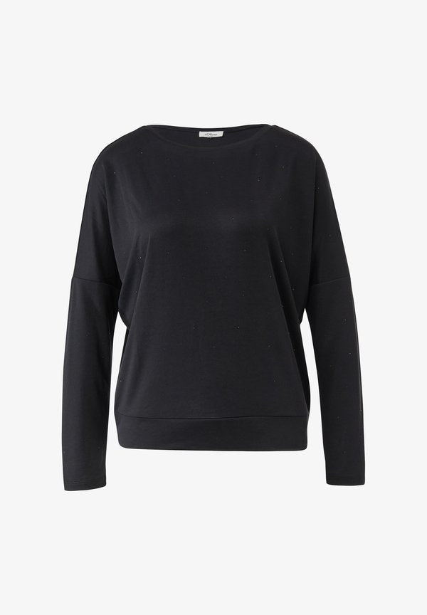 s.Oliver Long sleeved top - schwarz