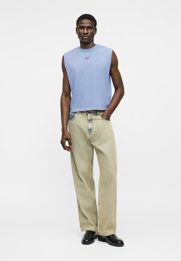 GCDS LABEL STONE WASHED TANK
