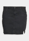 Noisy May Curve PLEATED SKIRT BLACK