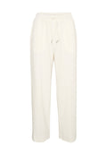 Helle, lockere Sweatpants in Cremefarbe mit elastischem Bund und Kordelzug, Fronttaschen und geradem Bein.
