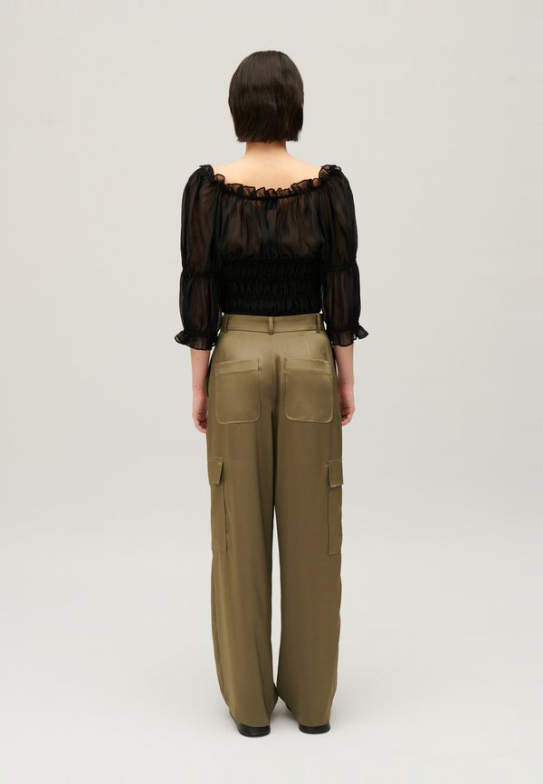 Claudie Pierlot BLOUSE COURTE VOLANTS