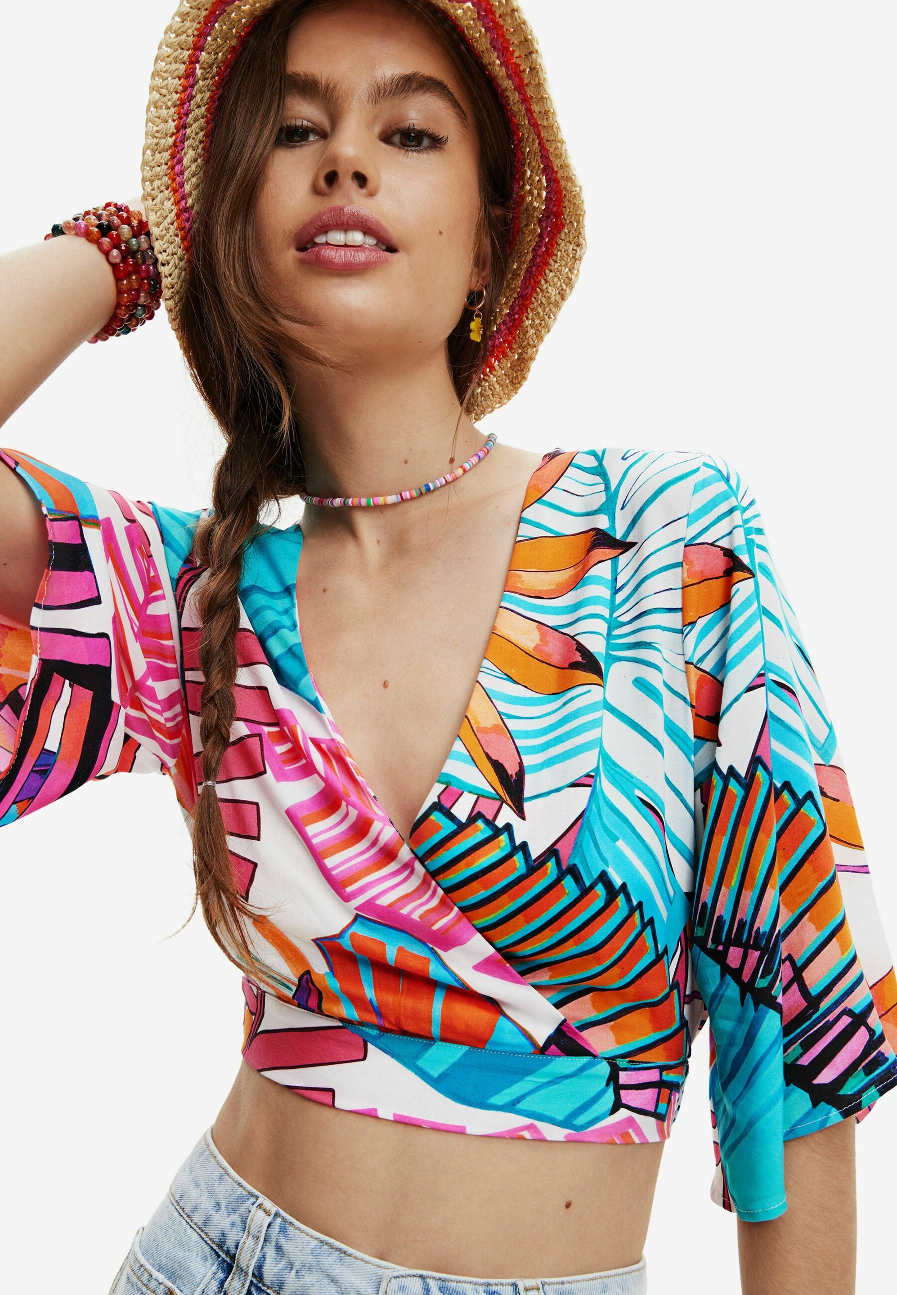 Desigual TROPICAL WRAP CROP