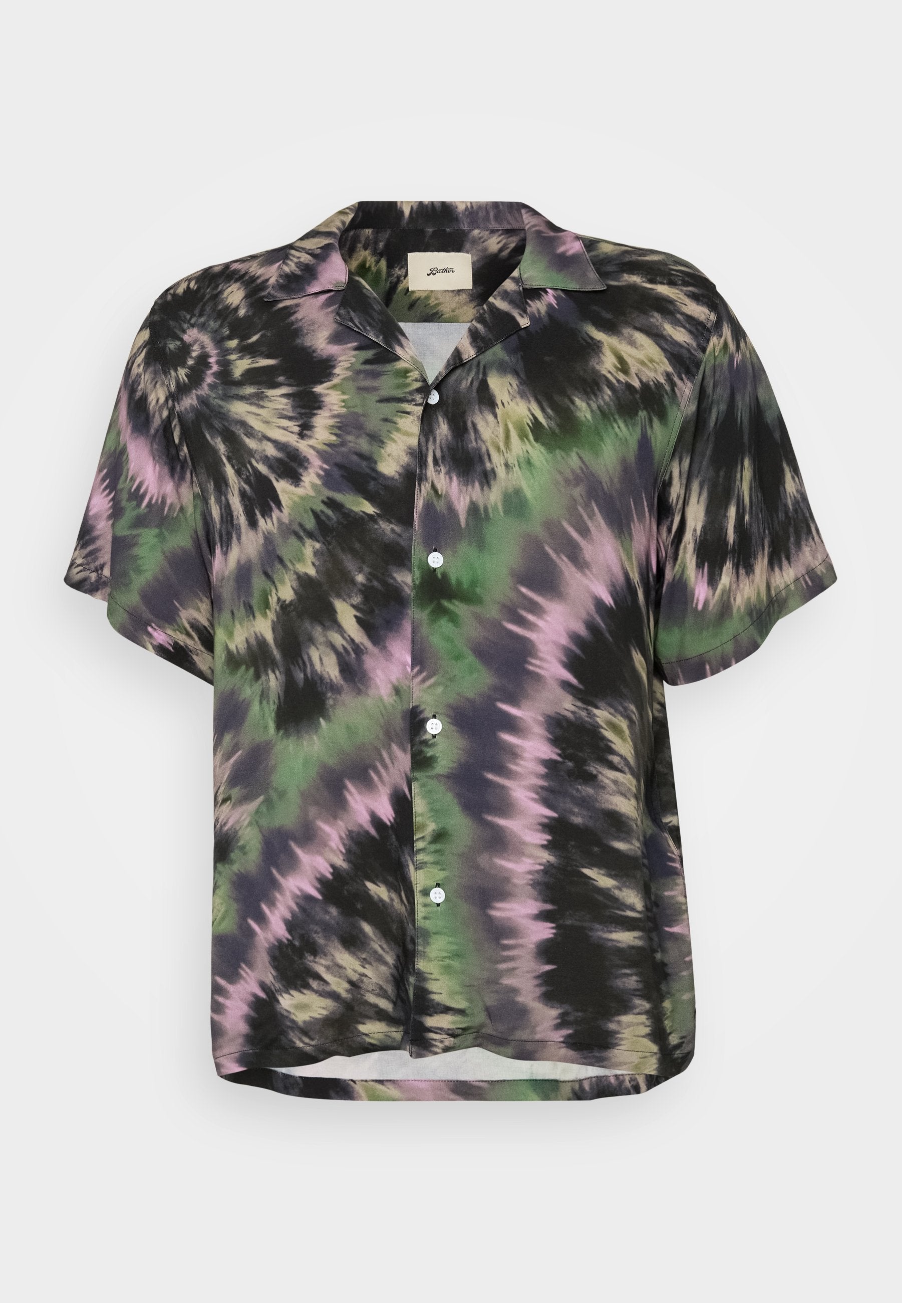 Bather FIG SWIRL TIE DYE PRINTED CAMP SHIRTS