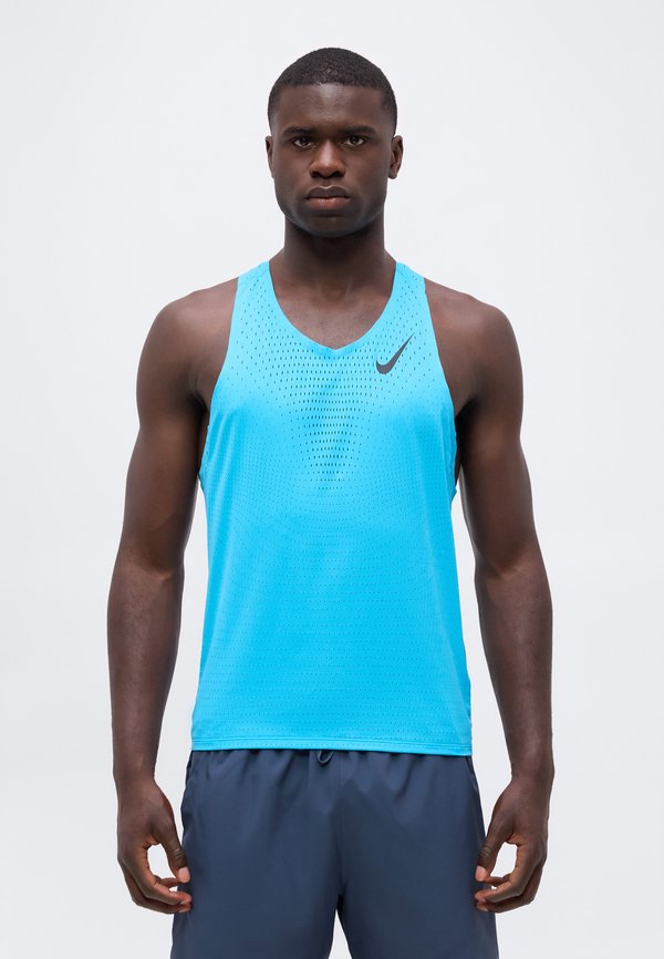 Nike Performance M NK DFADV AROSWFT SINGLET - Top - light current blue/black