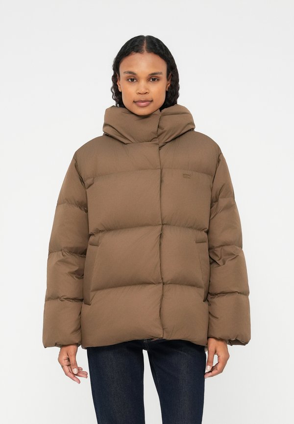 Tommy Hilfiger WATER REPELLENT DOWN WRAP JACKET - Winter jacket - nordic taupe