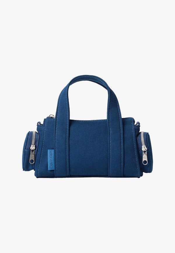 Calvin Klein WEBBING STRAP POCKET BAG - Handbag - ensign blue