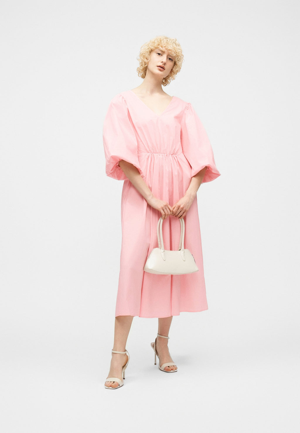 Object OBJPAIGE V NECK MIDI DRESS