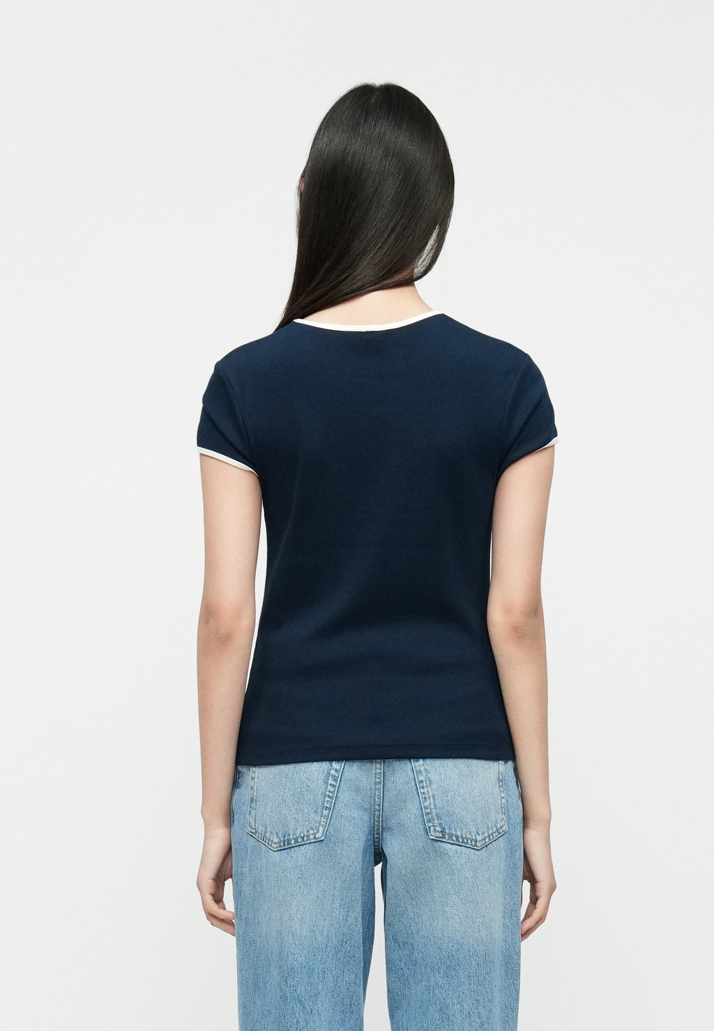 LOGO SLIM RINGER T-SHIRT Media 4