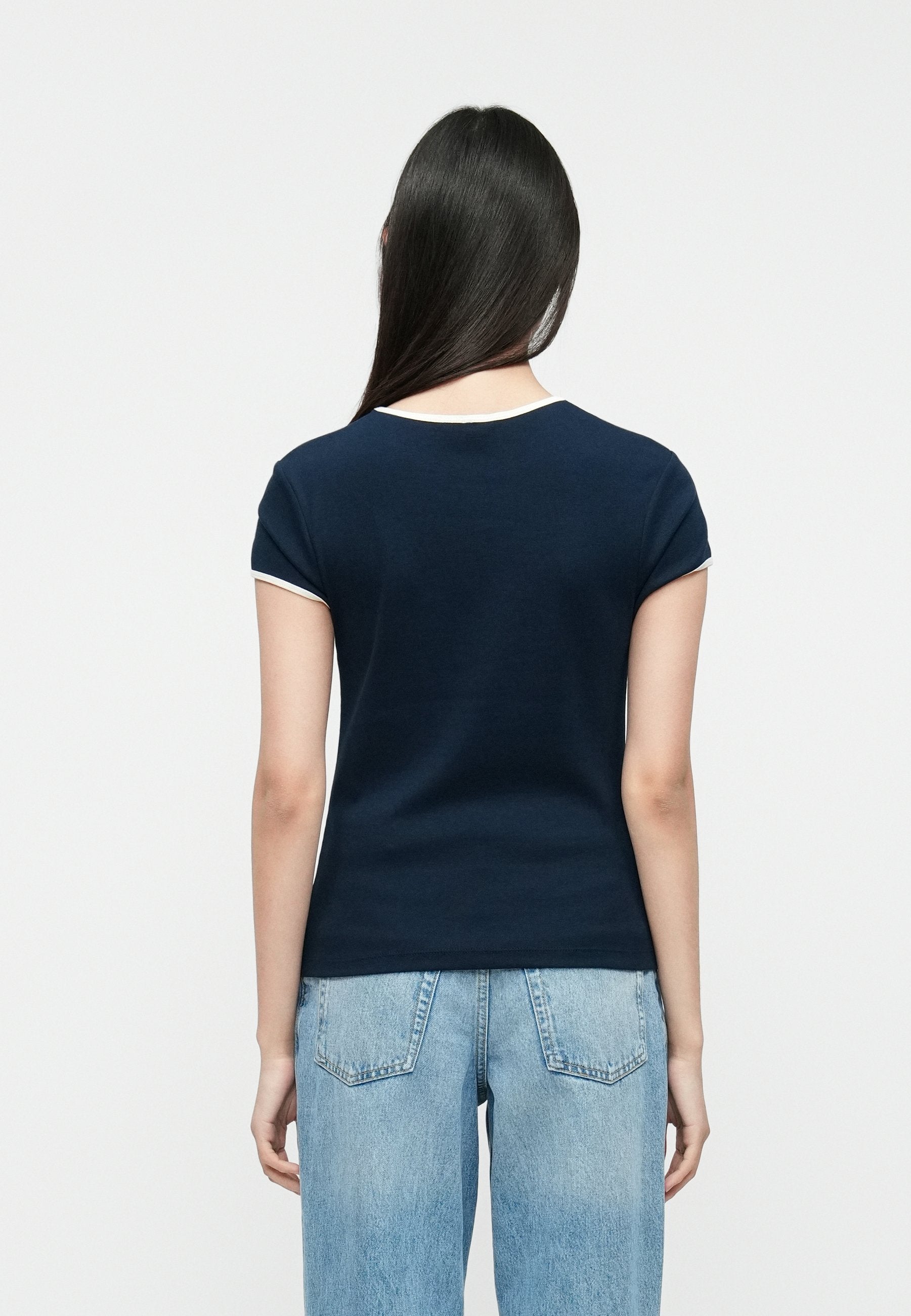 LOGO SLIM RINGER T-SHIRT Media 4