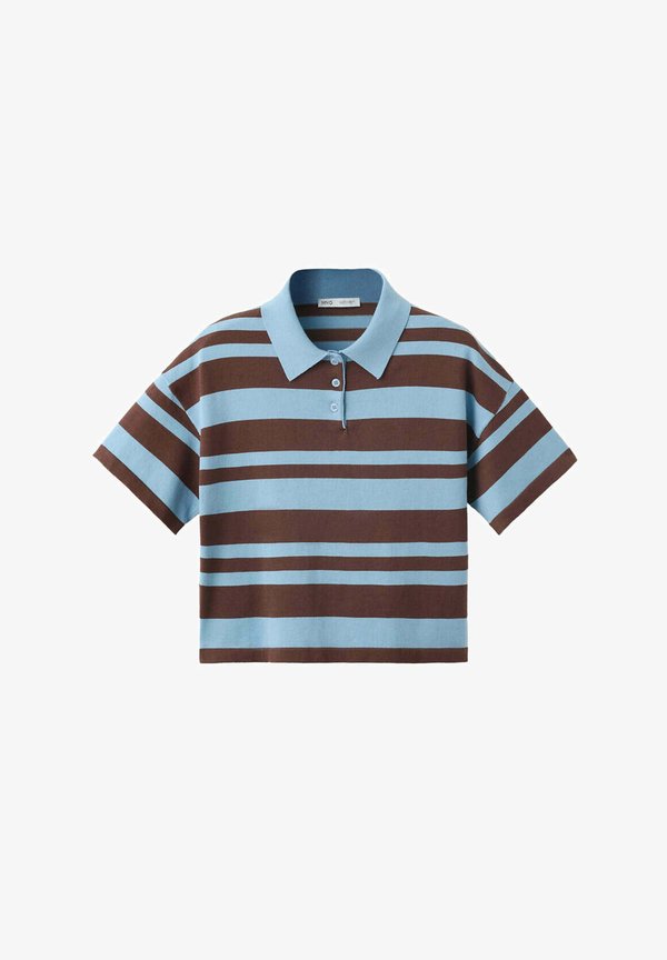 Mango ADULT - Polo shirt - light blue brown