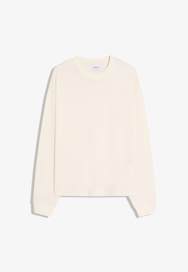 Bershka Long sleeved top - white