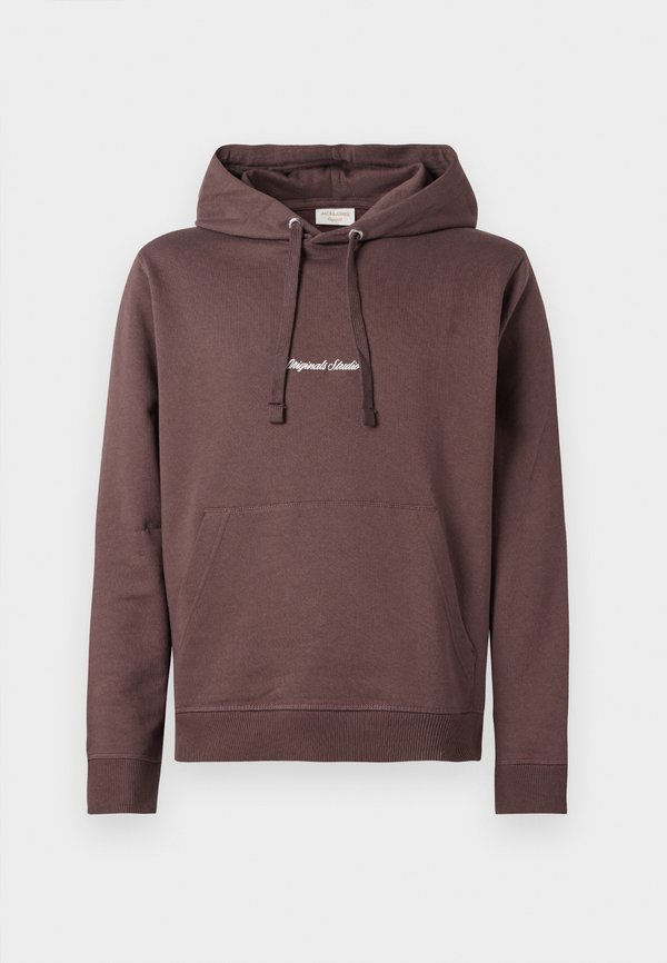 Jack & Jones JORNORREBRO EMB SWEAT HOOD NOOS - Hoodie - deep mahogany