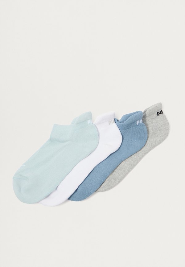 Puma WOMEN CUSHIONED SNEAKER 4 PACK - Sneaker socks - blue/white/grey