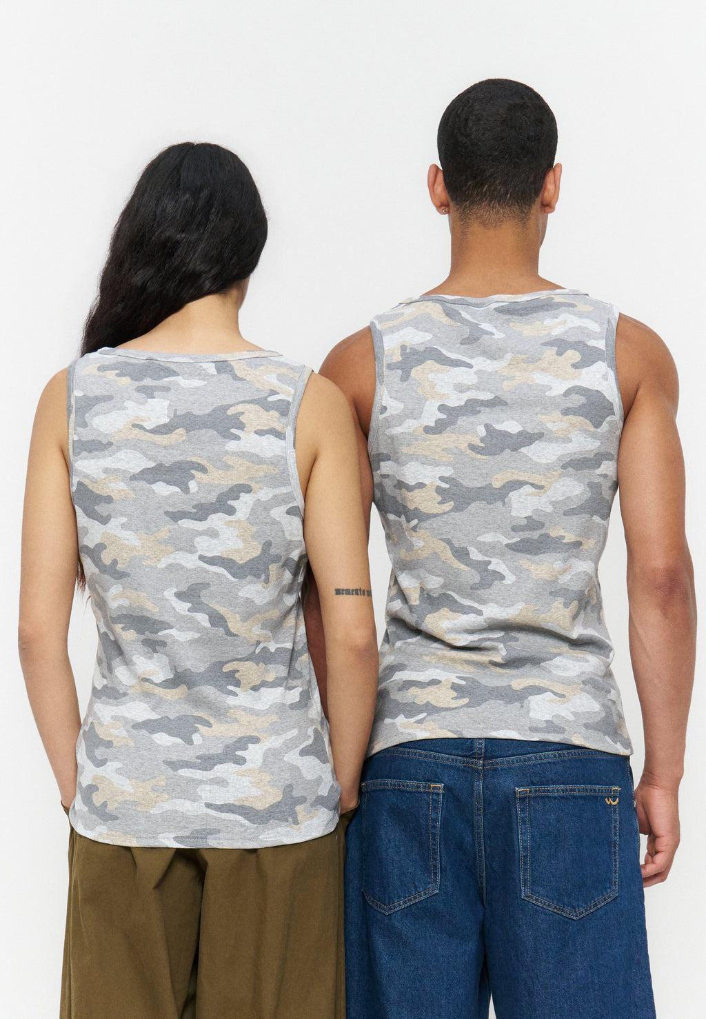 YOURTURN RIB CAMO TANK TOP
