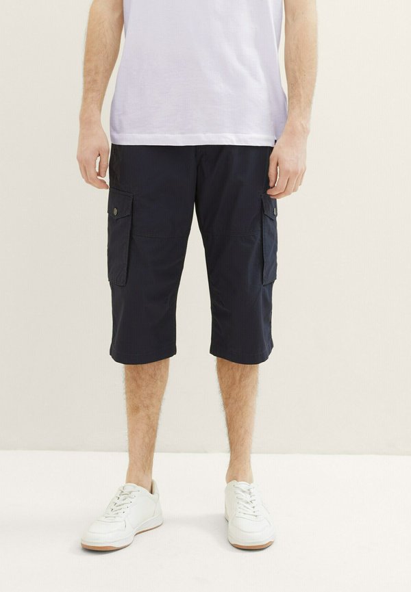 TOM TAILOR BERMUDA MIT PRINT - Shorts - navy geometric structure