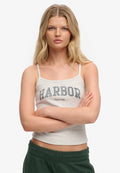 Superdry & Co ATHLETIC ESSENTIALS GRAPHIC CAMI  - Top - iced grey marl