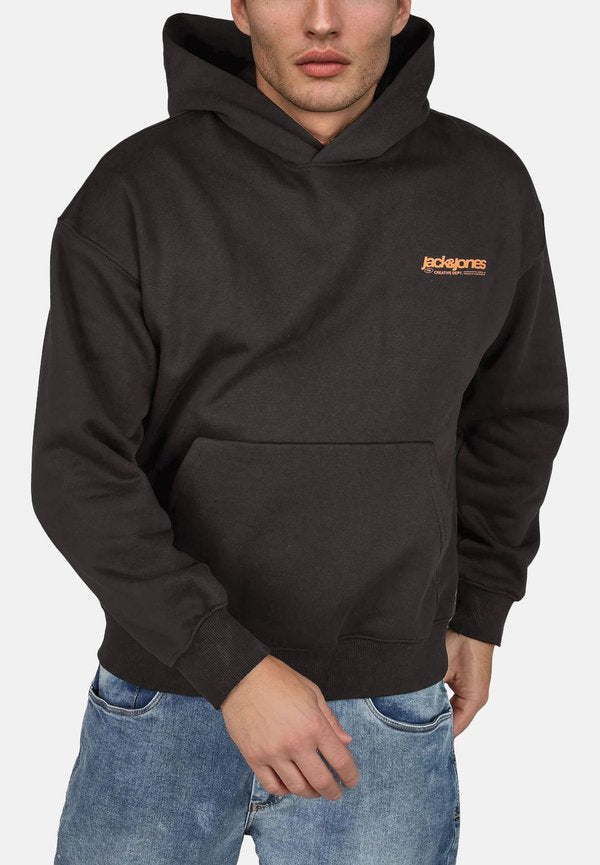 Jack & Jones URBAN EDGE - Hoodie - black neon