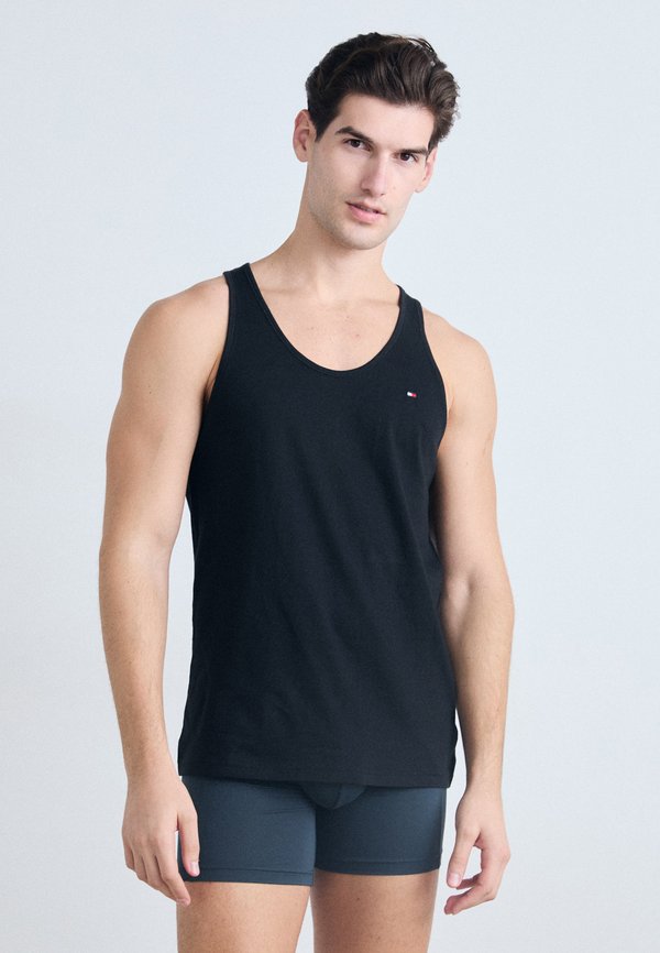 Tommy Hilfiger SIGNATURE CTN ESS 3P TANK TOP PACK OF 3 - Undershirt - black