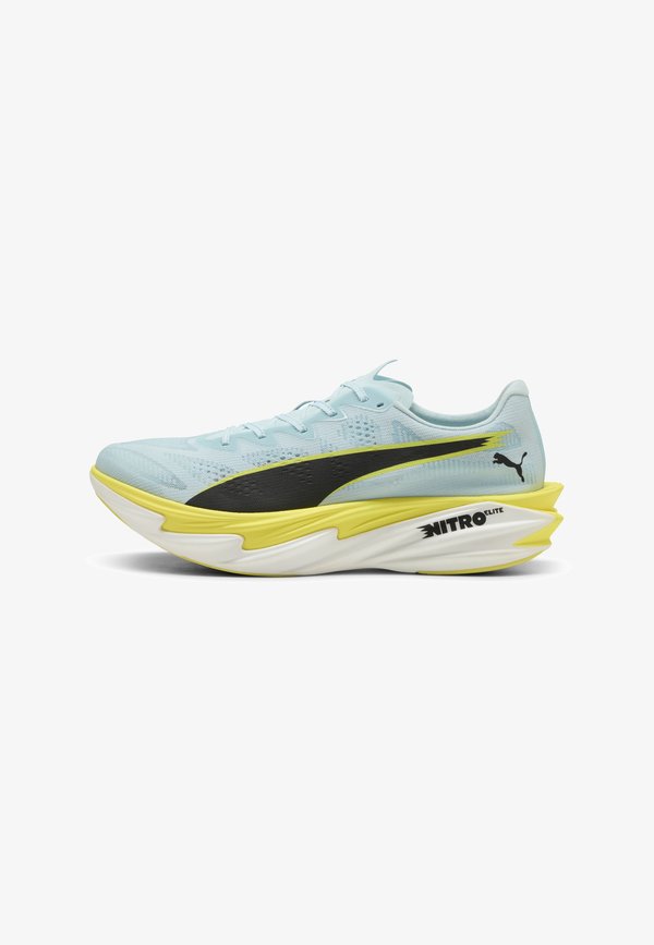 Puma DEVIATE NITRO™ ELITE 4 LAUFSCHUHE - Road running shoes - fresh water lemon crush black white