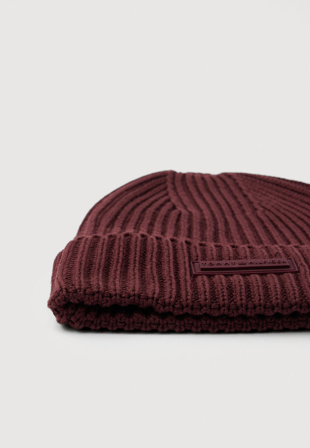 RUBBERISED LOGO KNIT BEANIE WITH WOOL Media 3