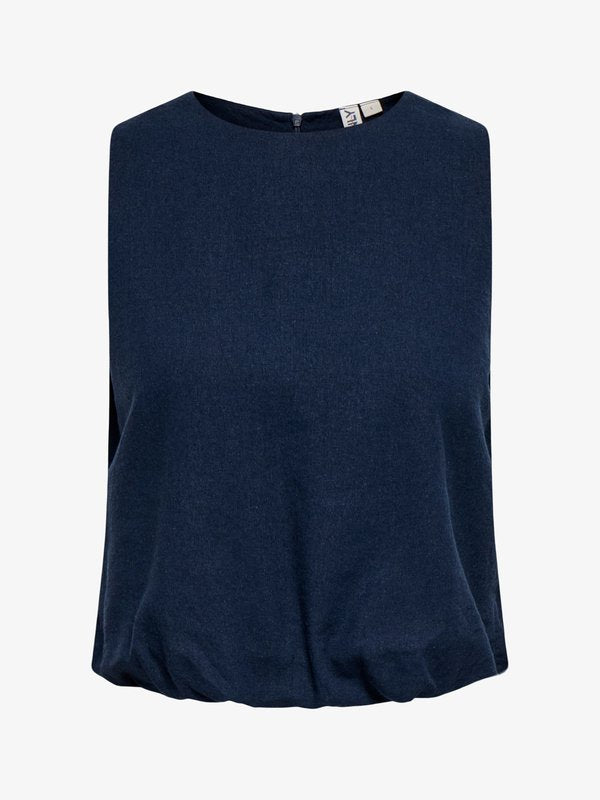 ONLY ONLGOA linen - Blouse - navy blazer