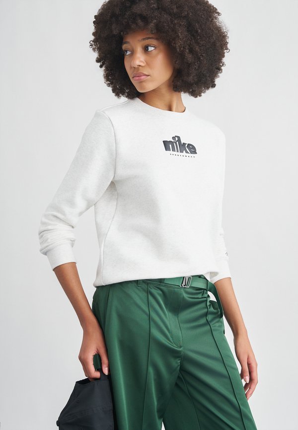 Nike Sportswear CLUB CREW - Sweatshirt - birch heather/black