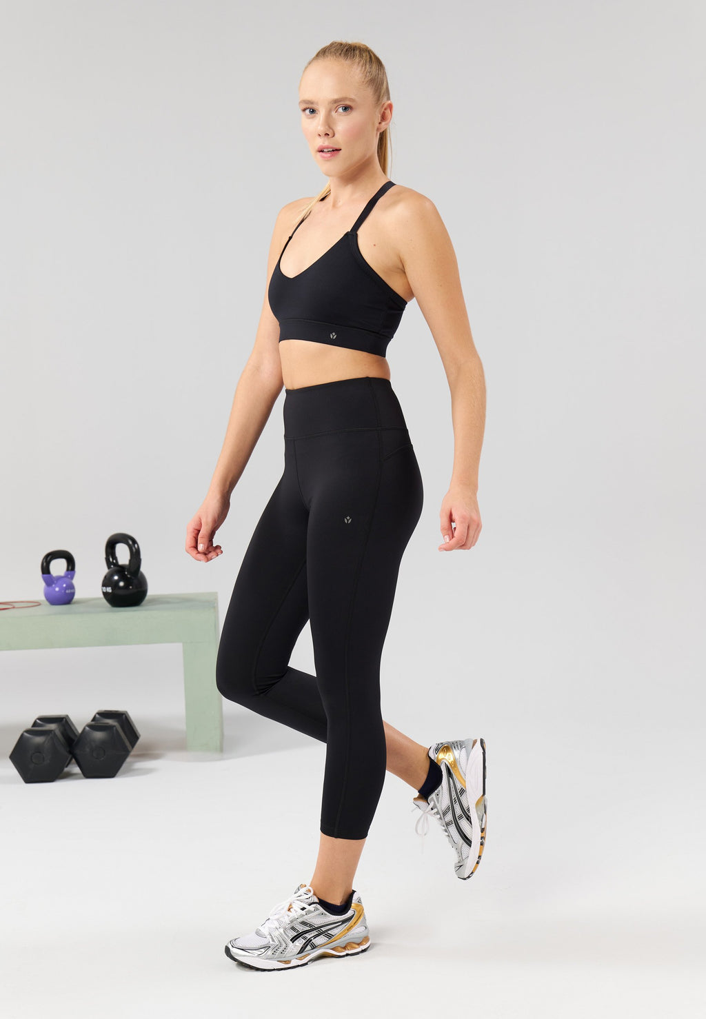 Even&Odd active ESSENTIAL 3/4 LENGTH HIGH RISE LEGGINGS