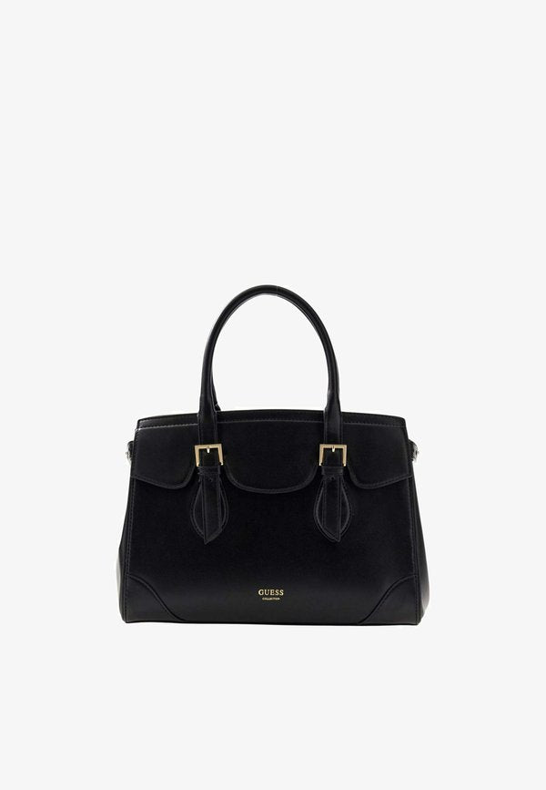 Guess GUESS SAC BANDOULIÈRE DIANA MAXI SATCHEL BLACK - Handbag - black bla
