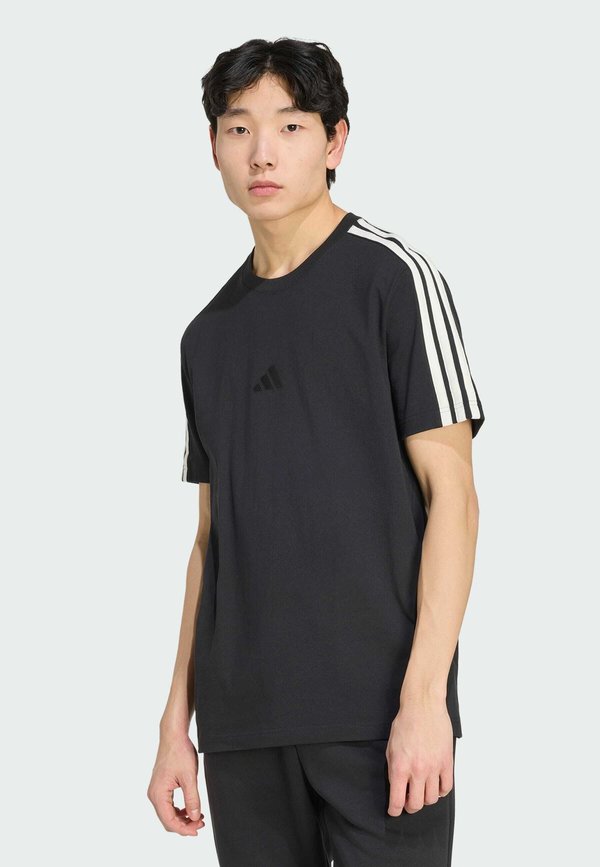 adidas Sportswear ADIDAS SPORTSWEAR ADIDAS KIT 3-STRIPES REGULAR T-SHIRT - Print T-shirt - black/off white