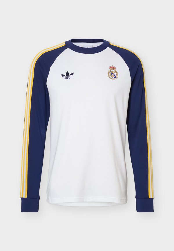 adidas Originals REAL MADRID LONG SLEEVE - Club wear - white/dark blue