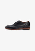 Tommy Hilfiger LEATHER DERBY SHOES - Lace-ups - black