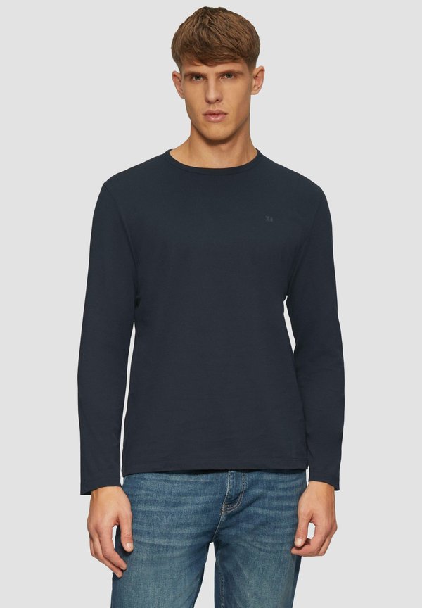 s.Oliver MIT LOGO-DETAIL - Long sleeved top - navy