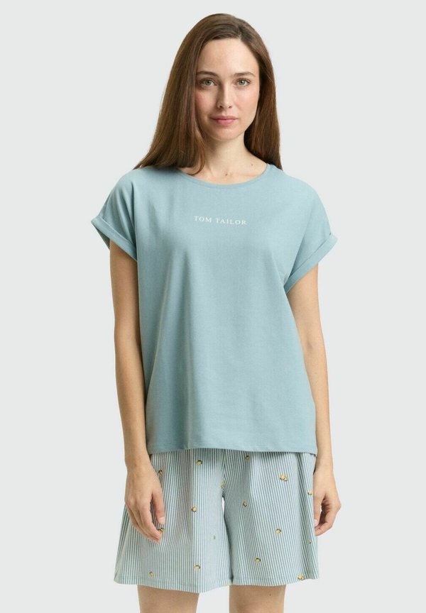 TOM TAILOR TOM TAILOR BODYWEAR PYJAMA-SET MIT MUSTER - Pyjama set - blue-medium-vertical stripe
