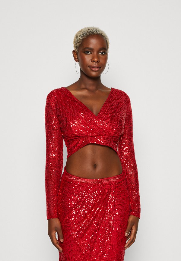 WAL G. PARTY SEQUIN DARLING TOP