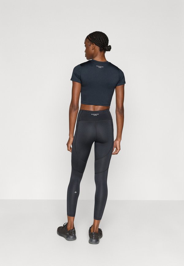 Even&Odd active 7/8 LENGTH MID RISE LEGGINGS WITH REFLECTIVE STRIP