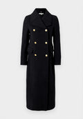 WOOL BLEND LONGLINE SLIM TAILORED COAT Media 1