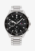Tommy Hilfiger Chronograph watch - black and silver coloured