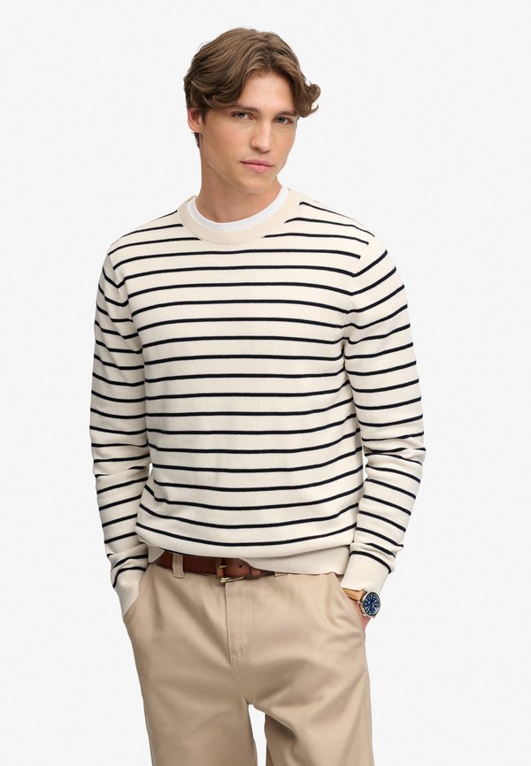 Superdry & Co THE MERCHANT STORE - BRETON - Jumper - cream breton stripe