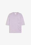 Bershka FADED-EFFECT EMBROIDERED - T-SHIRT - Print T-shirt - purple