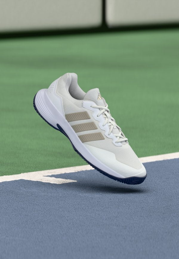 adidas Performance GAMECOURT 2 - Multicourt tennis shoes - footwear white/cyber metallic/dark blue