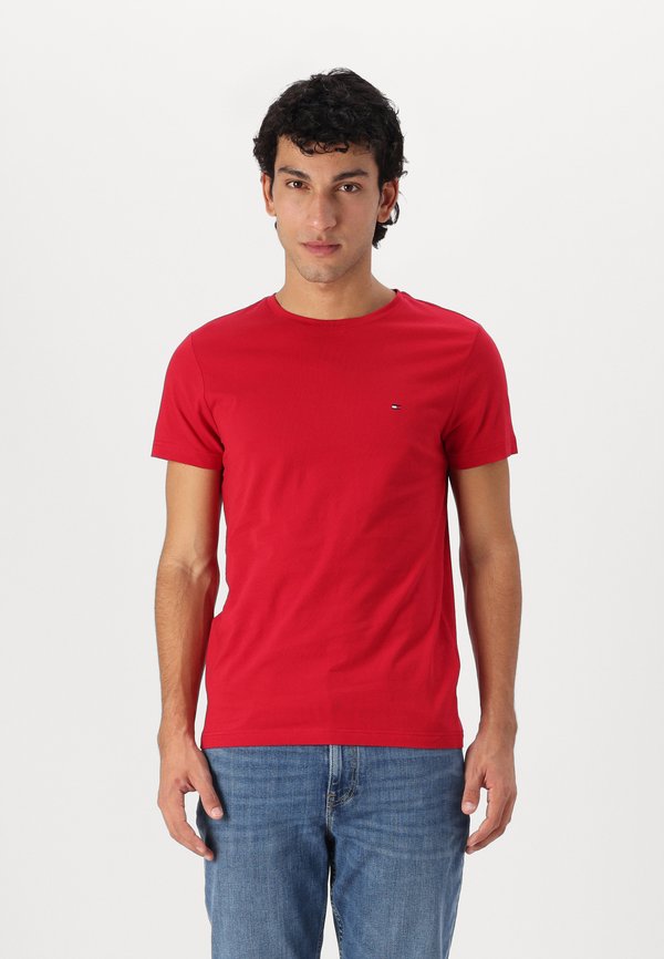 Tommy Hilfiger STRETCH SLIM FIT TEE - Basic T-shirt - medium red