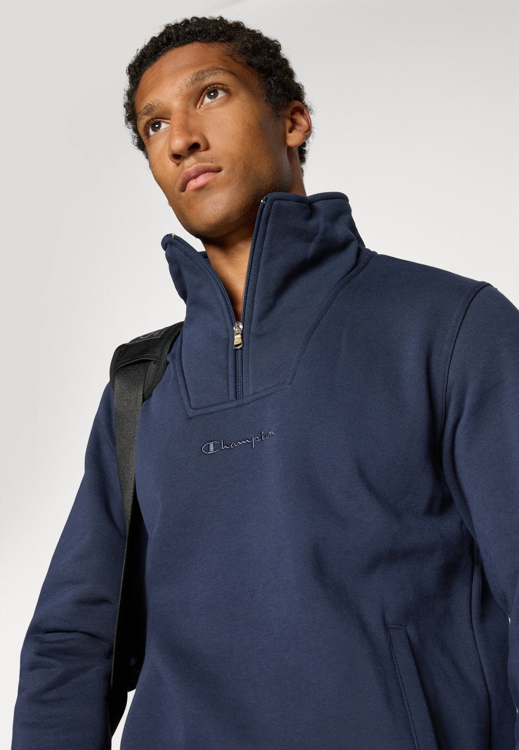Champion ICONS TONAL HALF ZIP SMALL LOGO