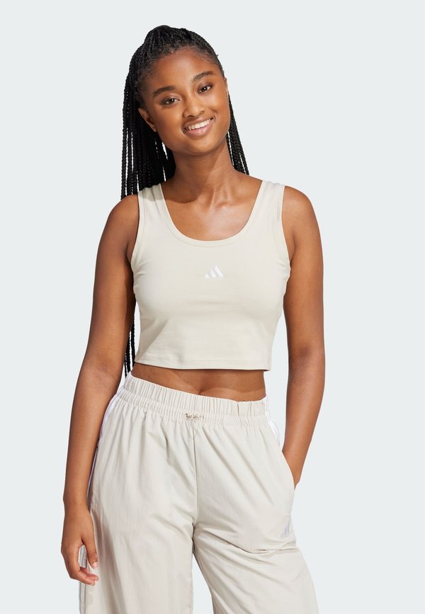 adidas Sportswear ESSENTIALS SMALL LOGO LIFESTYLE - Top - alumina white