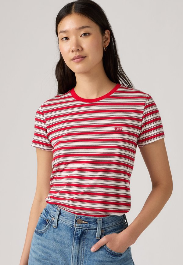Levi's® PERFECT TEE - Print T-shirt - red/offwhite