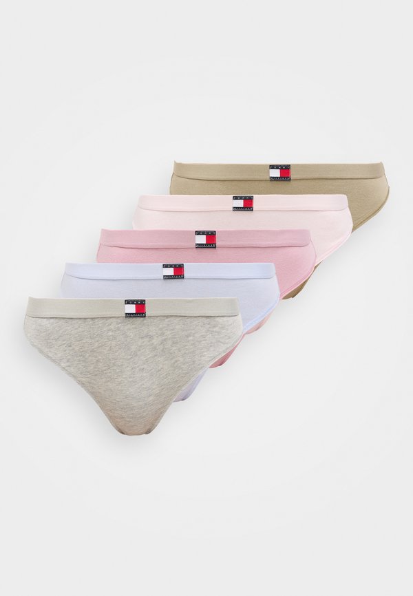 Tommy Hilfiger HERITAGE 5 PACK - Thong - multi-coloured/pink