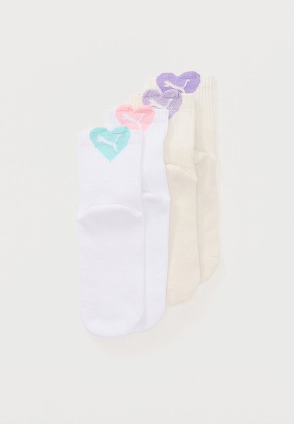 Puma HEART LOGO SHORT CREW 4 PACK  - Socks - pink/purple/turquoise