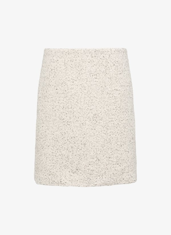 s.Oliver MIT VERDECKTEM REISSVERSCHLUSS - A-line skirt - beige