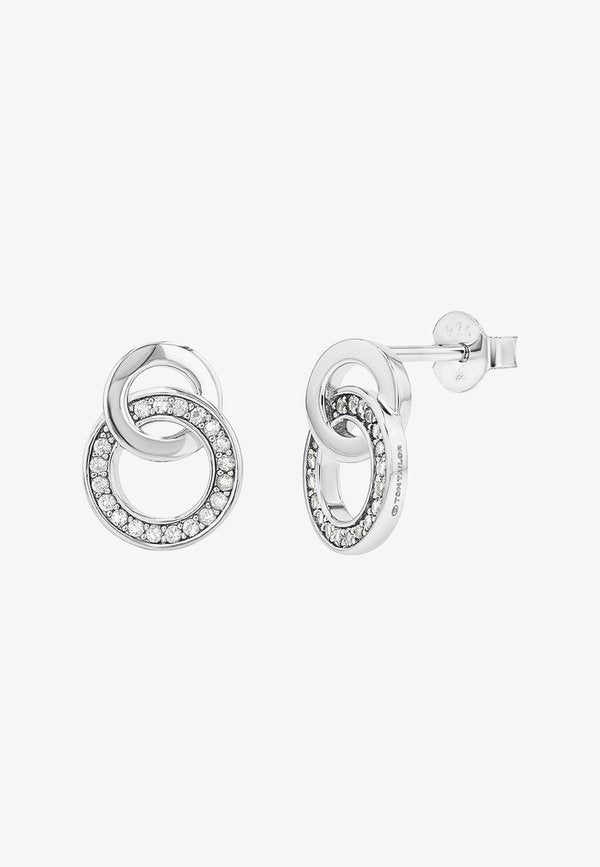 TOM TAILOR Earrings - silver-coloured
