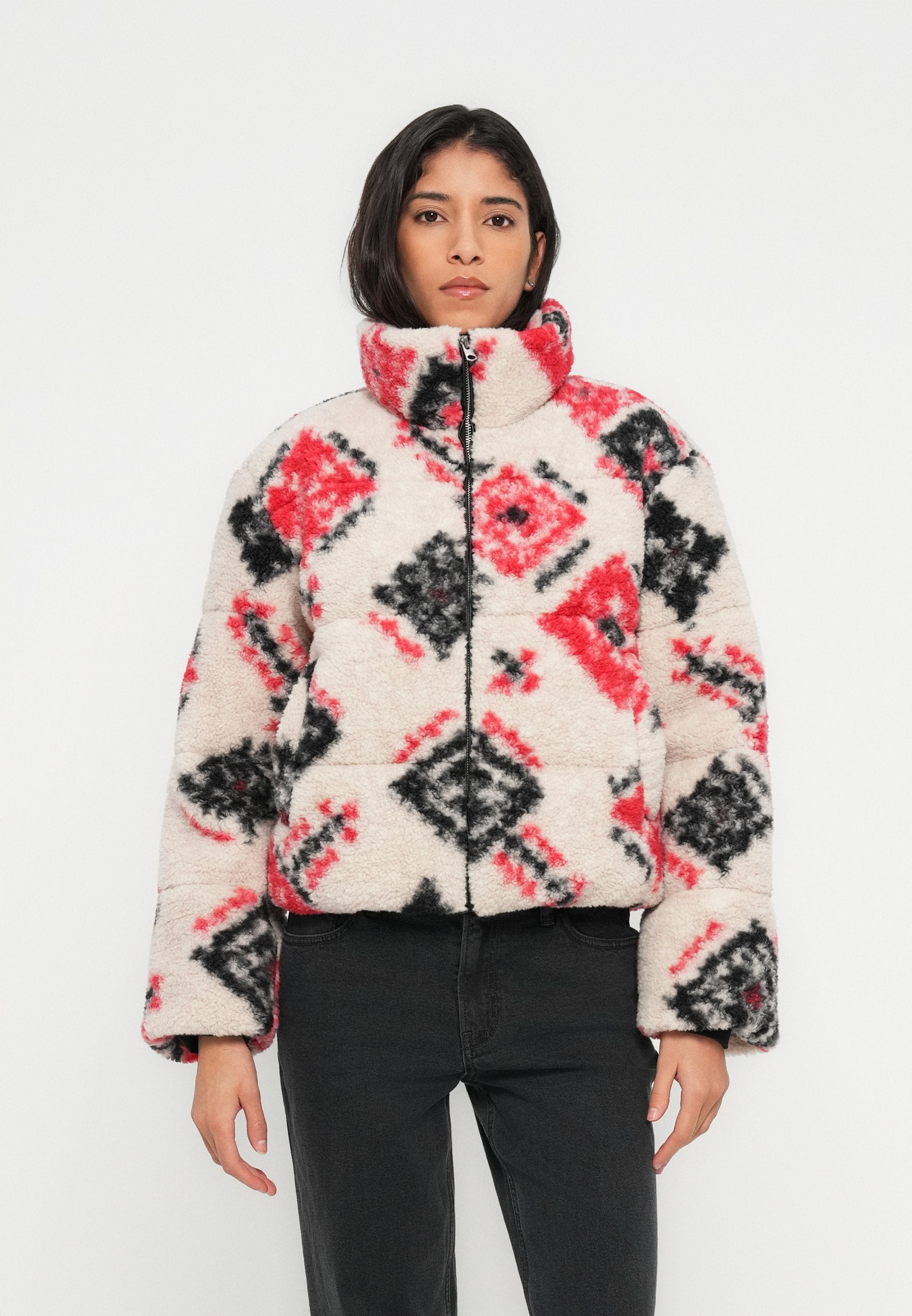 Abercrombie & Fitch SHORT PUFFER PRINTED